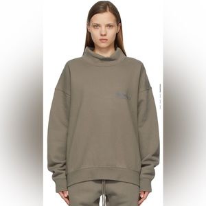 Essentials Mock Neck Pullover Sweatshirt